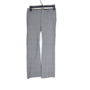 Gap Dress Pants Size 1 black and white Straight Fit Flare Leg Stretch